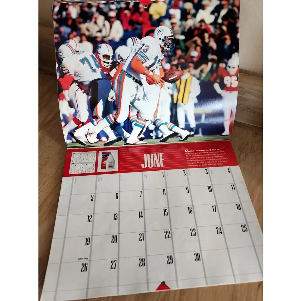 Old Spice Great NFL Rookies 1988 Football Calendar Dan Marino J Lambert See Pic